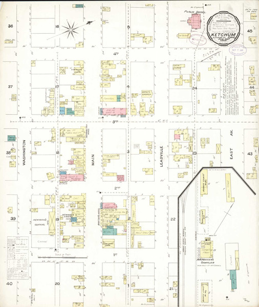 Ketchum Idaho 1897 - Fire Insurance Index - Old Map Reprint
