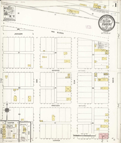 Kimberly Idaho 1911 - Fire Insurance Index - Old Map Reprint