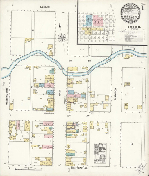 Boulder Montana 1892 - Fire Insurance Index - Old Map Reprint
