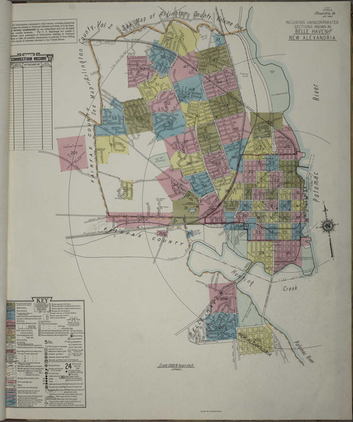 Alexandria Virginia 1941 - Fire Insurance Index - Old Map Reprint
