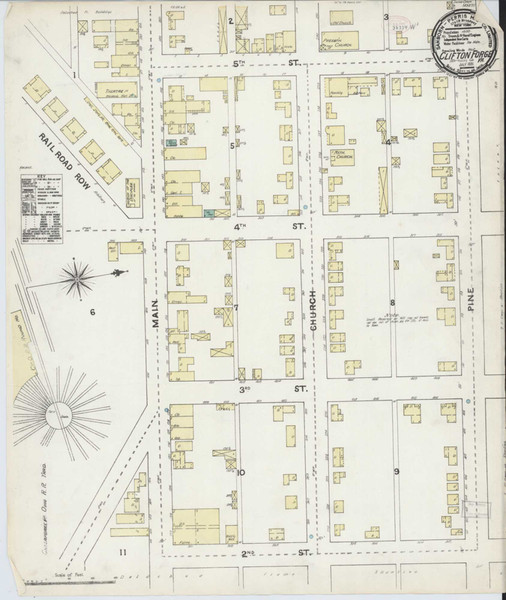 Clifton Forge Virginia 1891 - Fire Insurance Index - Old Map Reprint