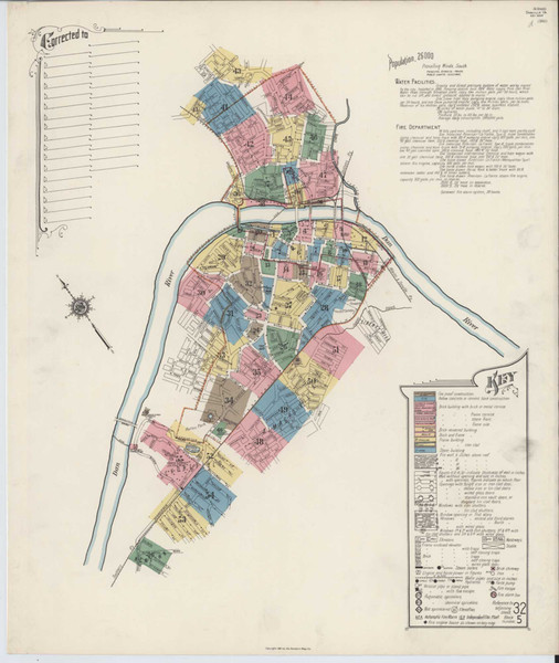 Danville Virginia 1920 - Fire Insurance Index - Old Map Reprint