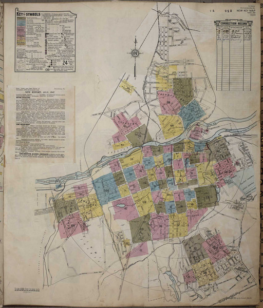 Petersburg Virginia 1950 - Fire Insurance Index - Old Map Reprint