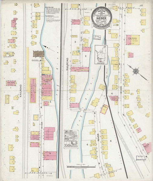 Iaeger West Virginia 1923 - Fire Insurance Index - Old Map Reprint