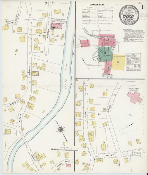 Spencer West Virginia 1910 - Fire Insurance Index - Old Map Reprint