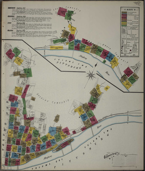Allegheny Pennsylvania 1906 V2 - Fire Insurance Index - Old Map Reprint