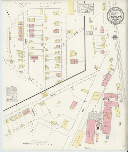 Emigsville Pennsylvania 1913 - Fire Insurance Index - Old Map Reprint