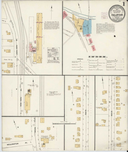 Hallstead Pennsylvania 1904 - Fire Insurance Index - Old Map Reprint