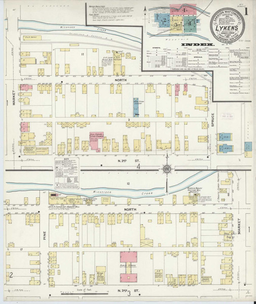 Lykens Pennsylvania 1911 - Fire Insurance Index - Old Map Reprint