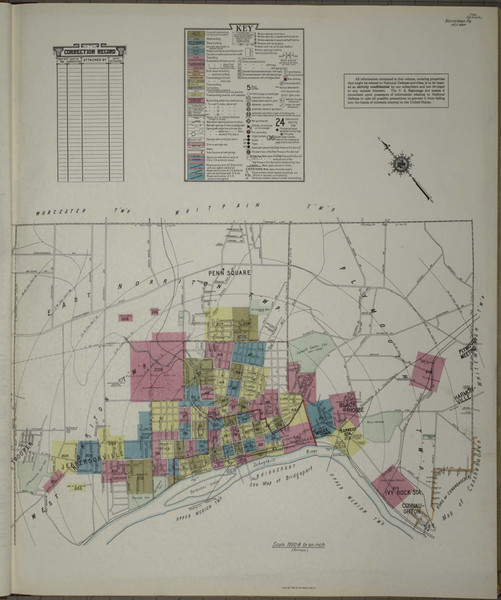 Norristown Pennsylvania 1942 - Fire Insurance Index - Old Map Reprint