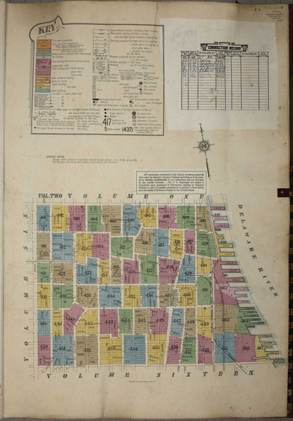 Philadelphia Pennsylvania 1950 V5 - Fire Insurance Index - Old Map Reprint