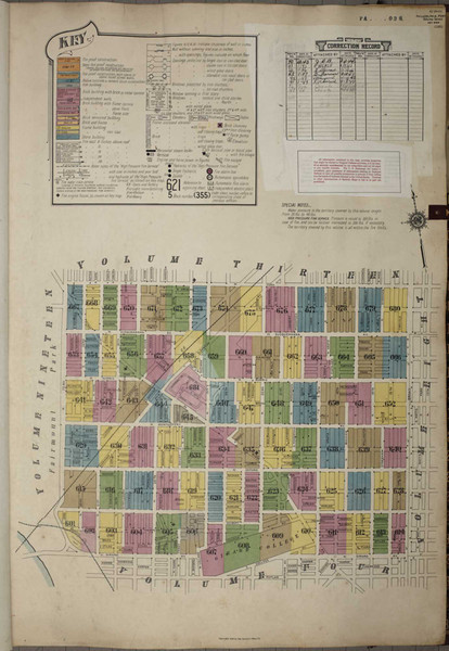 Philadelphia Pennsylvania 1951 V7 - Fire Insurance Index - Old Map Reprint