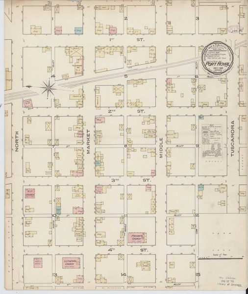 Port Royal Pennsylvania 1885 - Fire Insurance Index - Old Map Reprint