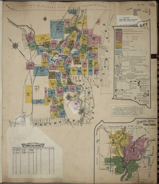 Scranton Pennsylvania 1949 V3 - Fire Insurance Index - Old Map Reprint