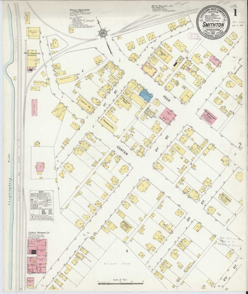Smithton Pennsylvania 1912 - Fire Insurance Index - Old Map Reprint