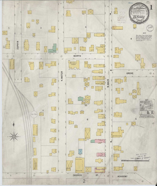 Ulysses Pennsylvania 1900 - Fire Insurance Index - Old Map Reprint