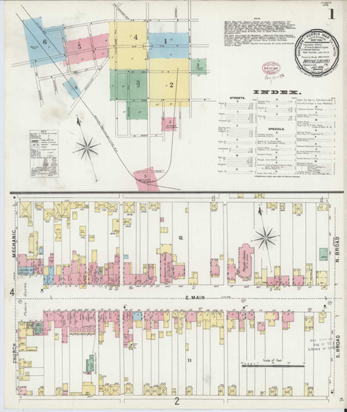 Waynesboro Pennsylvania 1896 - Fire Insurance Index - Old Map Reprint