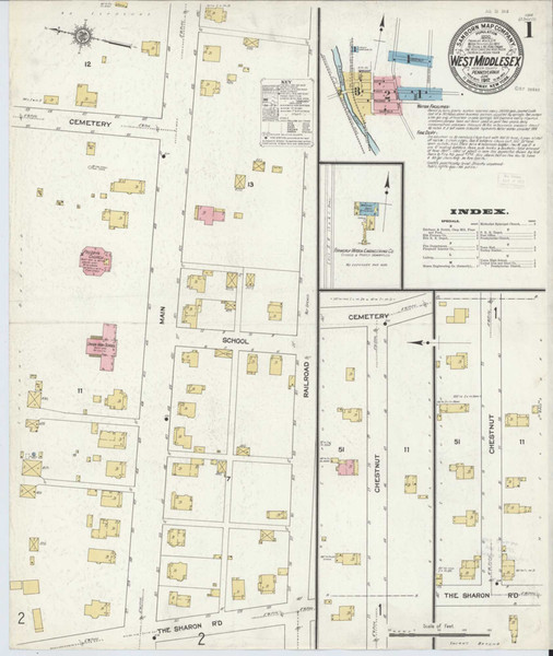 West Middlesex Pennsylvania 1912 - Fire Insurance Index - Old Map Reprint