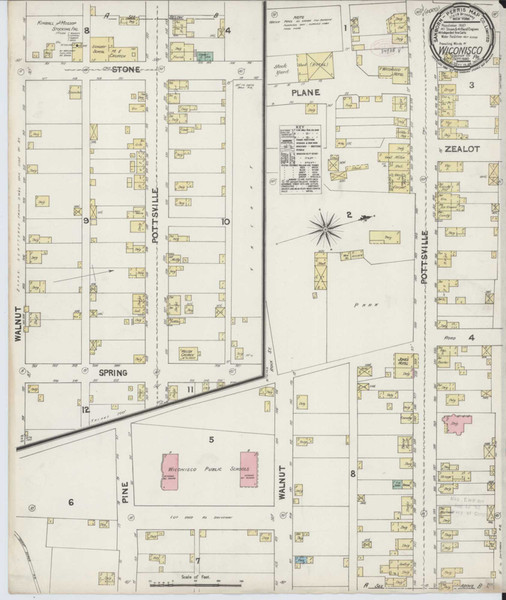 Wiconisco Pennsylvania 1890 - Fire Insurance Index - Old Map Reprint