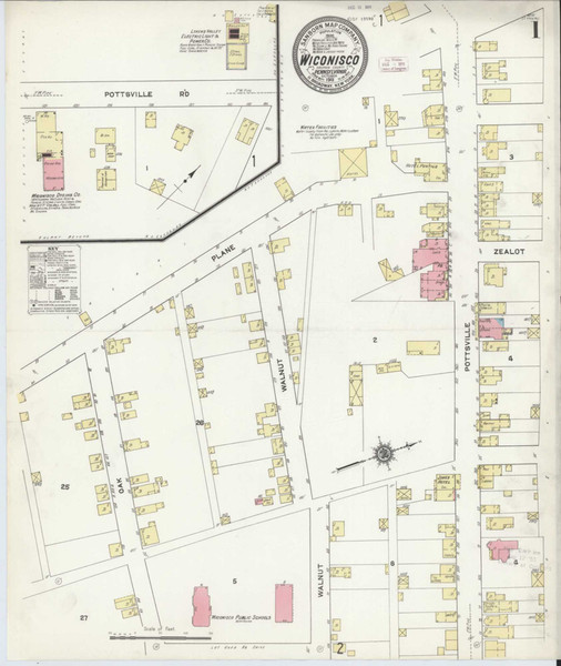 Wiconisco Pennsylvania 1911 - Fire Insurance Index - Old Map Reprint