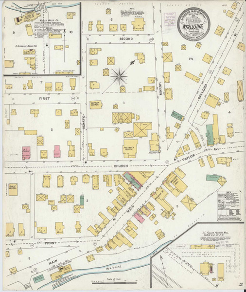 Wyalusing Pennsylvania 1903 - Fire Insurance Index - Old Map Reprint