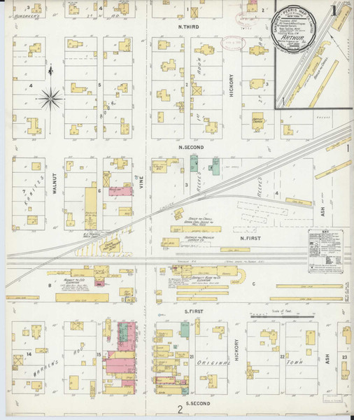 Arthur Illinois 1899 - Fire Insurance Index - Old Map Reprint