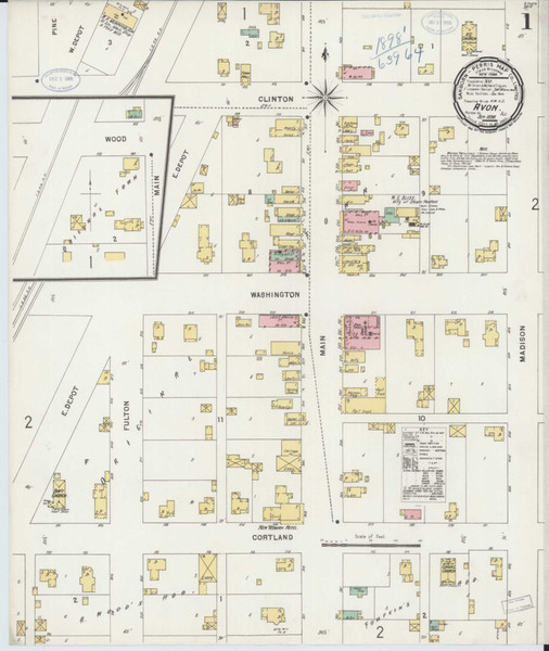 Avon Illinois 1898 - Fire Insurance Index - Old Map Reprint