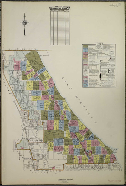Cook County Illinois 1938 - Fire Insurance Index - Old Map Reprint