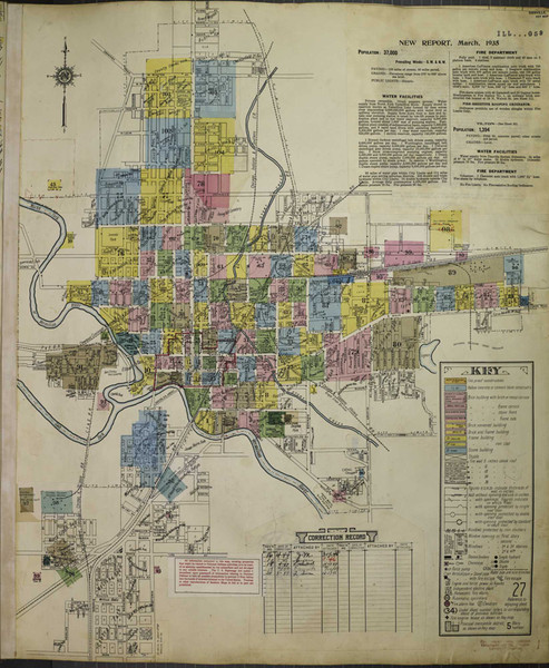 Danville Illinois 1951 - Fire Insurance Index - Old Map Reprint