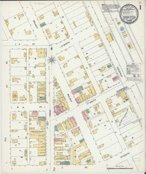 Forreston Illinois 1899 - Fire Insurance Index - Old Map Reprint