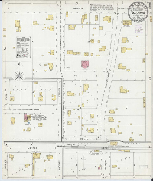 Mackinaw Illinois 1902 - Fire Insurance Index - Old Map Reprint
