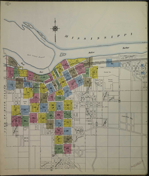 Moline Illinois 1912 - Fire Insurance Index - Old Map Reprint