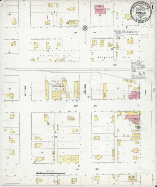 Rankin Illinois 1910 - Fire Insurance Index - Old Map Reprint