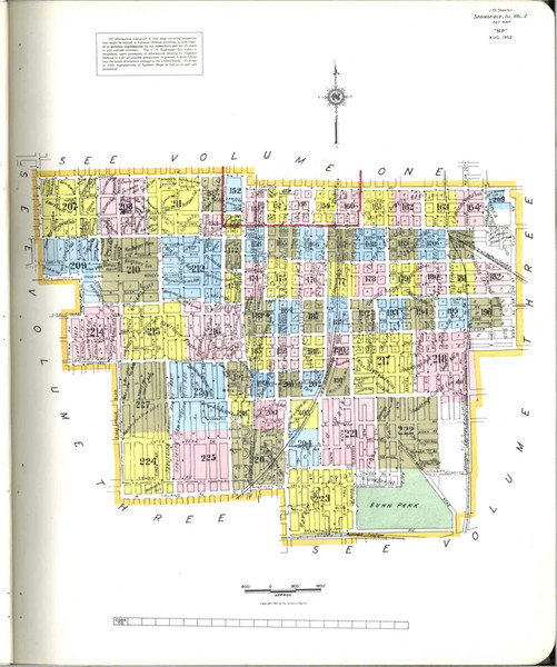 Springfield Illinois 1952 V2 - Fire Insurance Index - Old Map Reprint