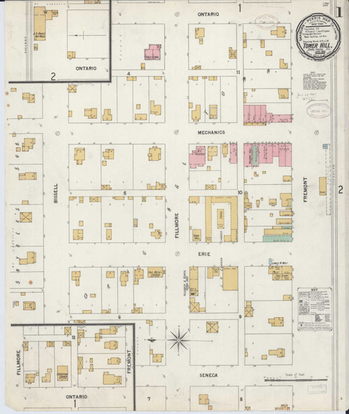Tower Hill Illinois 1899 - Fire Insurance Index - Old Map Reprint