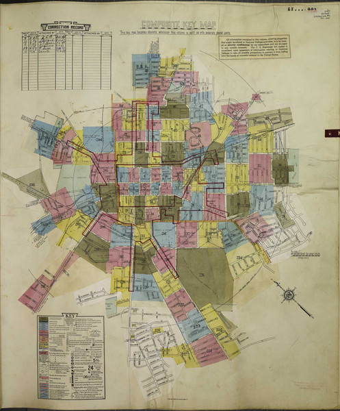 Lexington Kentucky 1950 - Fire Insurance Index - Old Map Reprint