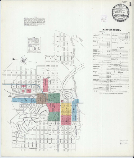 Middlesboro Kentucky 1901 - Fire Insurance Index - Old Map Reprint