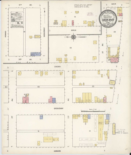Green River Utah 1910 - Fire Insurance Index - Old Map Reprint