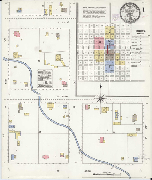 Manti Utah 1908 - Fire Insurance Index - Old Map Reprint