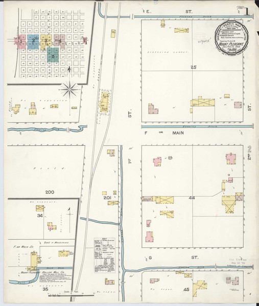 Mount Pleasant Utah 1892 - Fire Insurance Index - Old Map Reprint