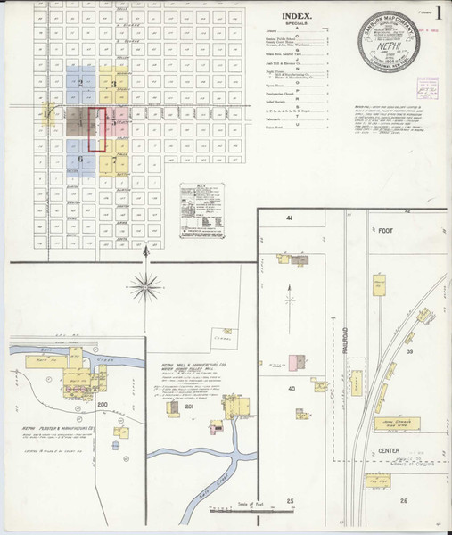 Nephi Utah 1908 - Fire Insurance Index - Old Map Reprint