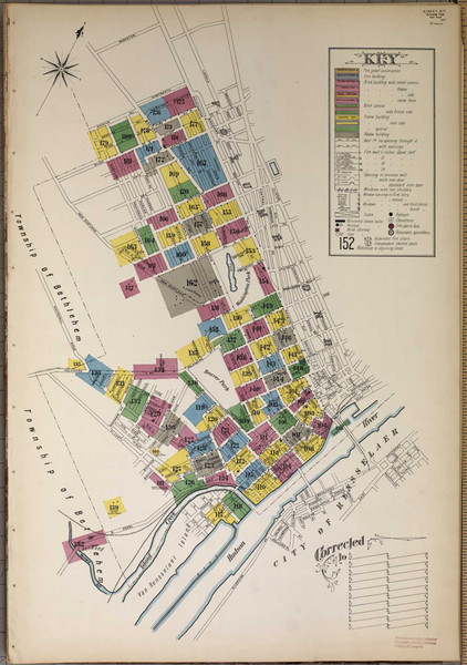 Albany New York 1909 V2 - Fire Insurance Index - Old Map Reprint
