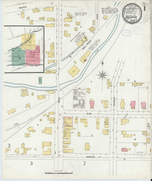 Andover New York 1898 - Fire Insurance Index - Old Map Reprint