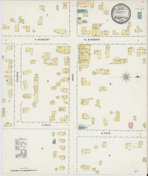 Brookfield New York 1892 - Fire Insurance Index - Old Map Reprint