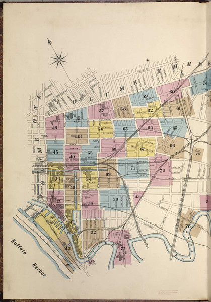 Buffalo New York 1889 V2 - Fire Insurance Index - Old Map Reprint