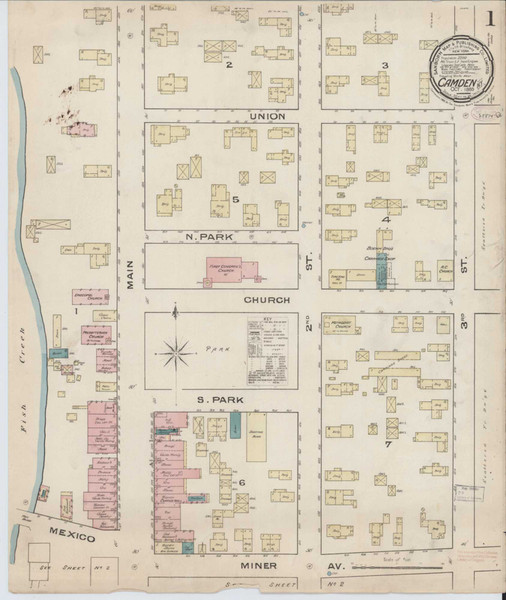 Camden New York 1885 - Fire Insurance Index - Old Map Reprint