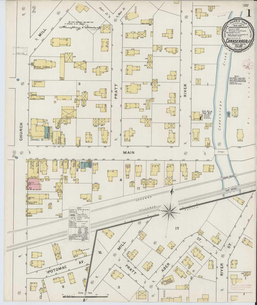 Canaseraga New York 1894 - Fire Insurance Index - Old Map Reprint