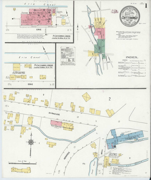 Chittenango New York 1911 - Fire Insurance Index - Old Map Reprint