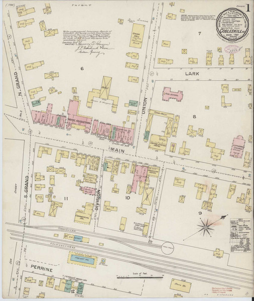 Cobleskill New York 1887 - Fire Insurance Index - Old Map Reprint