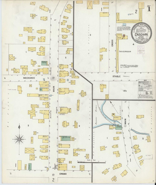 Croghan New York 1902 - Fire Insurance Index - Old Map Reprint